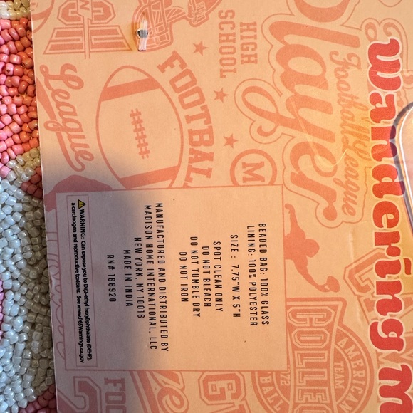 Pink Beaded Travel Pouch - Picture 5 of 5